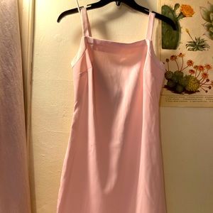 90s baby pink mini dress
